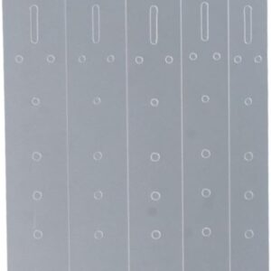 5Pcs Translucent Belt Buckle Holes Templates DIY Set,Leathercraft Belt Punching Template,Handmade Positioning Template Belt Positioning